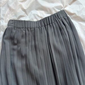 BCBG Grey Maxi Skirt with Flowing Silhouette
